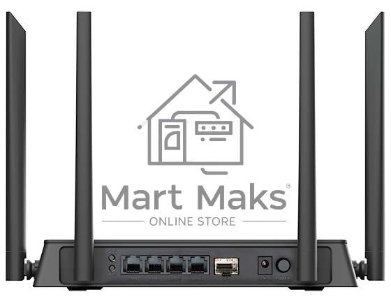 Маршрутизатор DIR-841/GF,DIR-841/GFRU AC1200 Wi-Fi Router, 1000Base-X SFP WAN, 4x100Base-TX LAN, 4x5dBi external antennas
