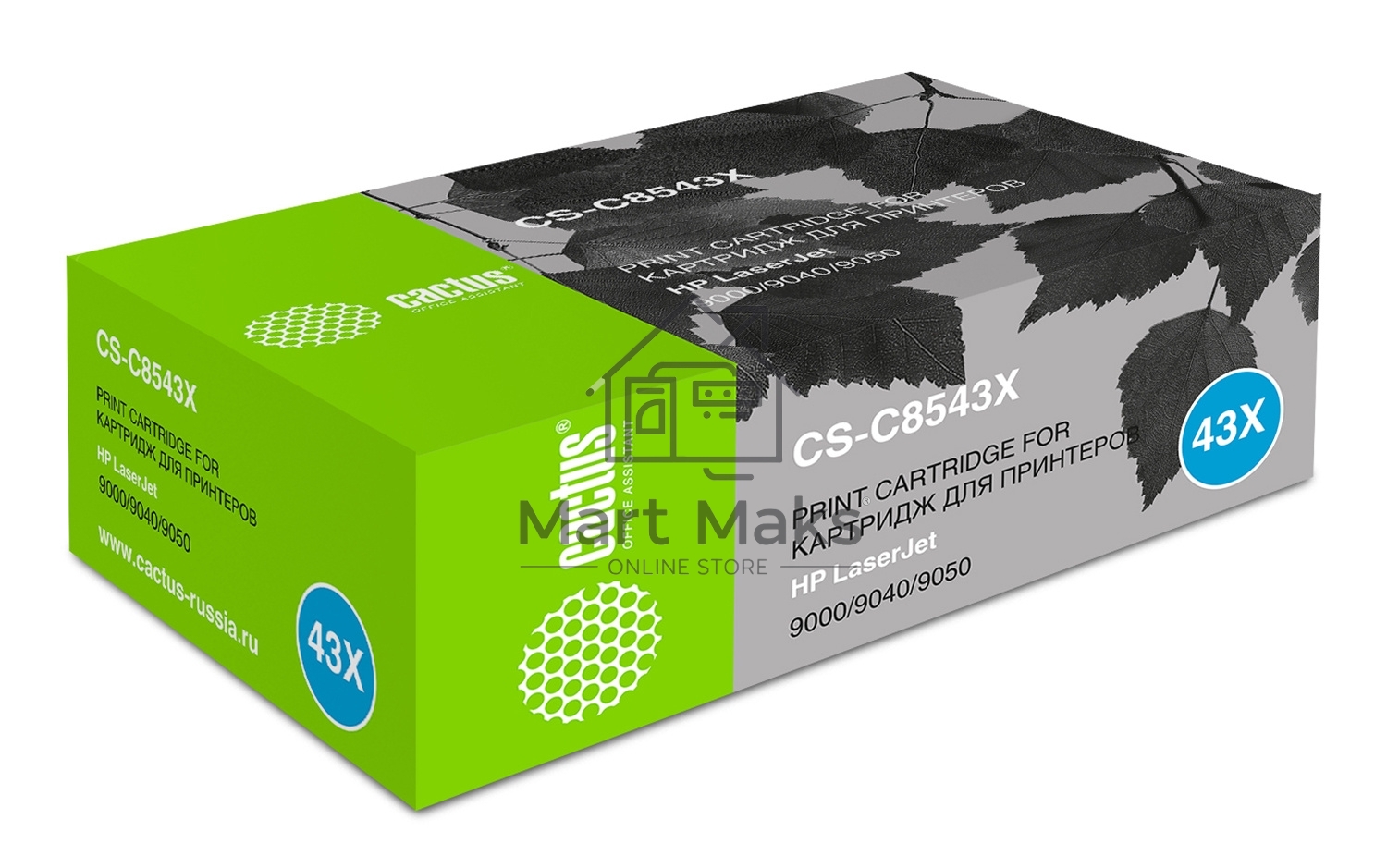 Картридж лазерный Cactus CS-C8543X черный (30000стр.) для HP LJ 9000/9040/9050