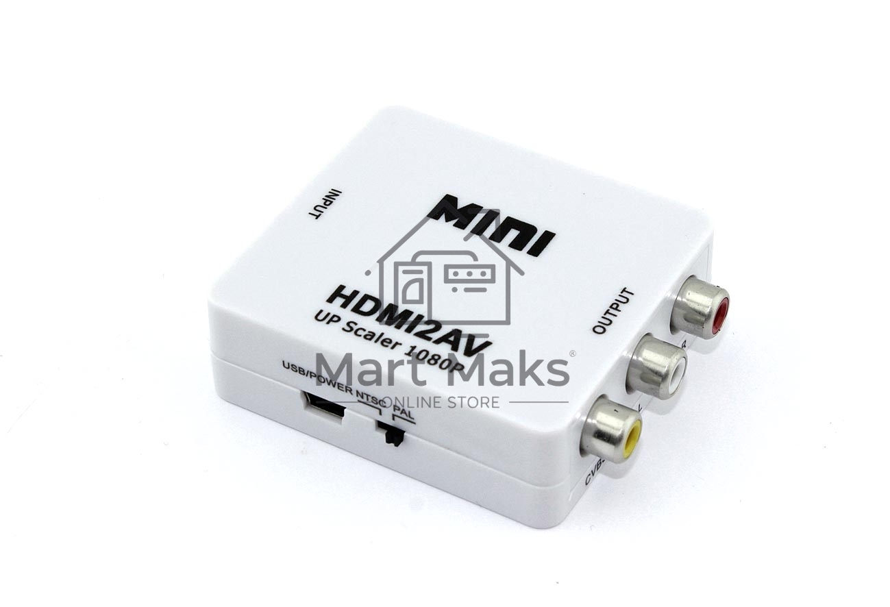 Переходник с HDMI на AV (тюльпаны)
