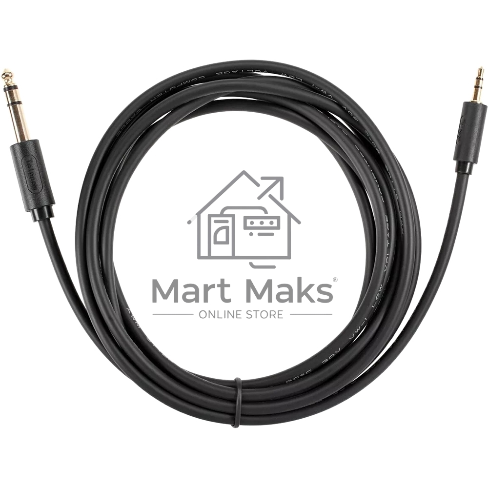 Кабель-адаптер 3.5ST(M)/6.35 ST(M), 3м, Telecom PRO <TAV6165-3M>