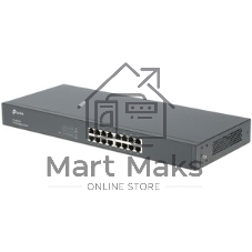 Коммутатор TP-Link SMB TL-SG1016 Коммутатор 16-port Gigabit Switch, 1U 19-inch rack-mountable steel case