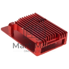 Корпус Qumo Aluminum case without fan, Raspberry Pi 4, red(RS004)