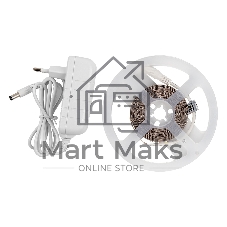 Лента светодиодная GLS-2835-60-4.8-12-IP20-PRO-6-3-KIT готовый комплект 3м с адаптером Лента светодиодная GLS-2835-60-4.8-12-IP20-PRO-6-3-KIT готовый комплект 3м с адаптером