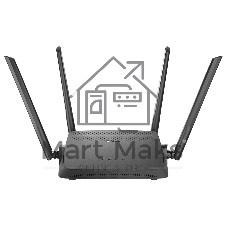 Роутер беспроводной D-Link DIR-825/RU/R7 (DIR-825/RU/R7A) AC1200 10/100/1000BASE-T черный