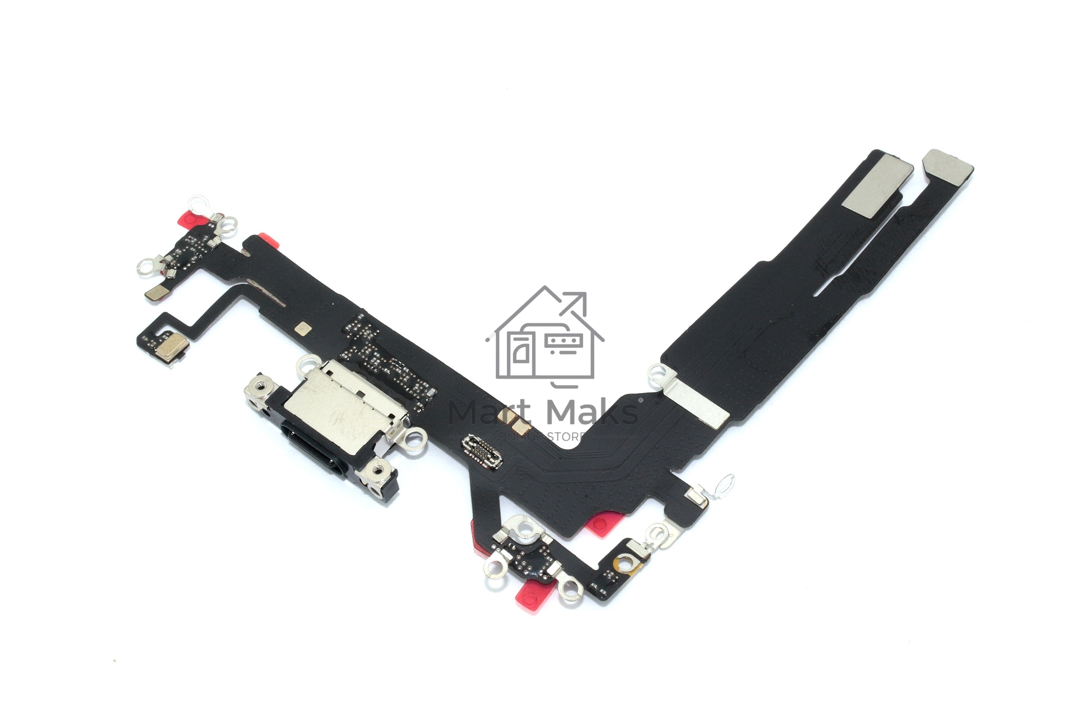 Шлейф с разъемом зарядки и микрофоном для iPhone 16 (A3287)