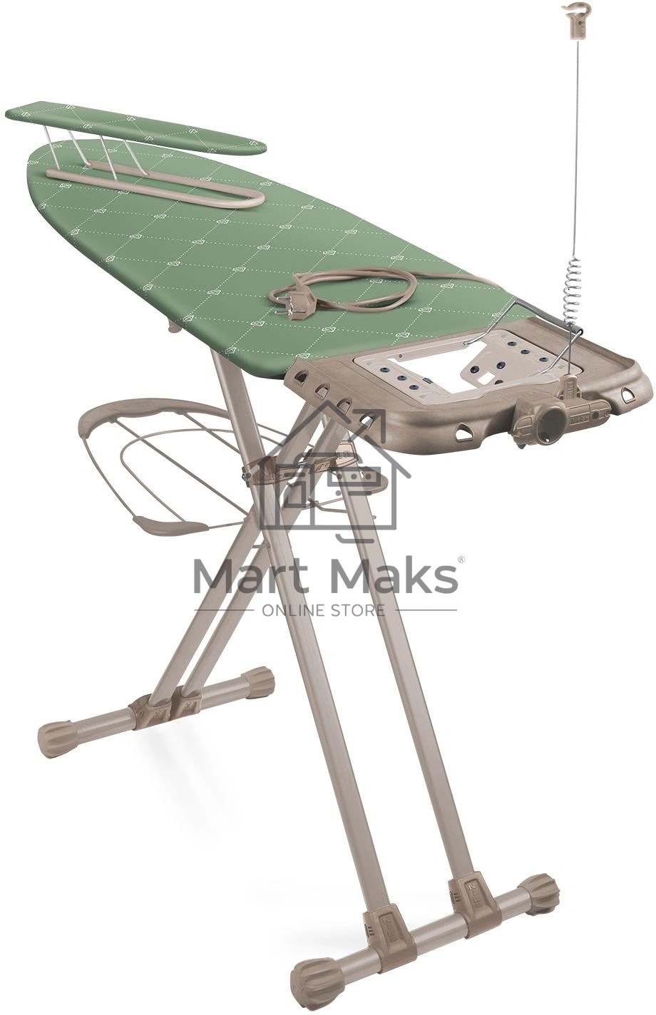 Гладильная доска Ника Н16/БО 120x46см рег.высот. рукав.платф. коричневый