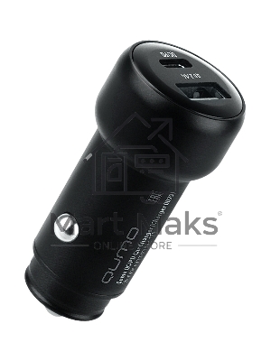 Автомобильное зарядное устройство Qumo PD (Charger 0080), Type C, черный