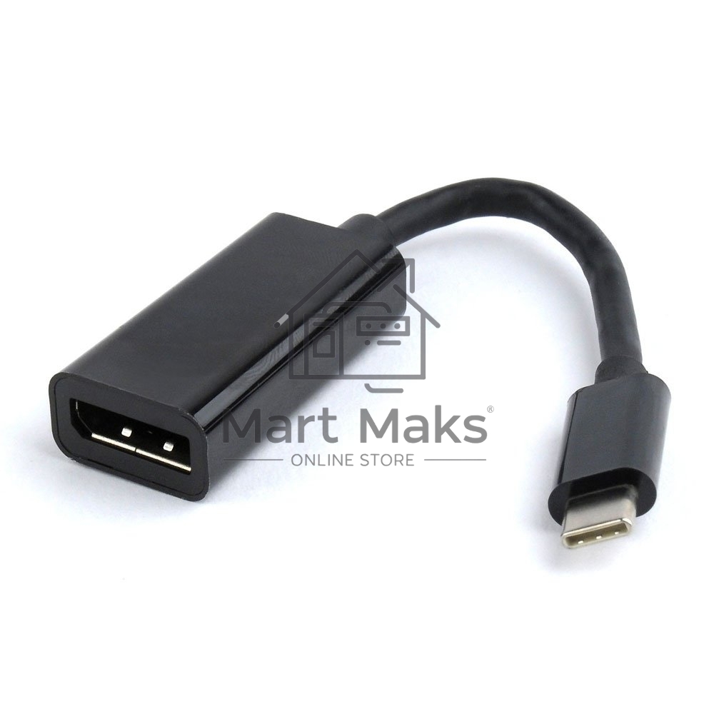 Переходник Cablexpert USB Type-C/DisplayPort, 15см, пакет (A-CM-DPF-01)