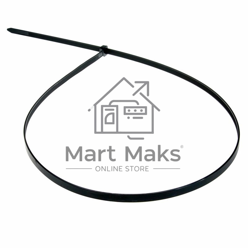 Хомут-стяжка кабельная нейлоновая Rexant 600 x7.6 мм, черная, упаковка 100 шт.