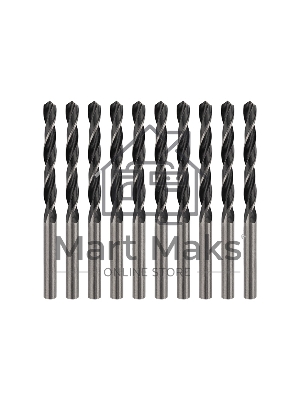 Сверло по металлу 5,0х86х52 мм HSS (10 шт. в упаковке) DIN 338 Kranz