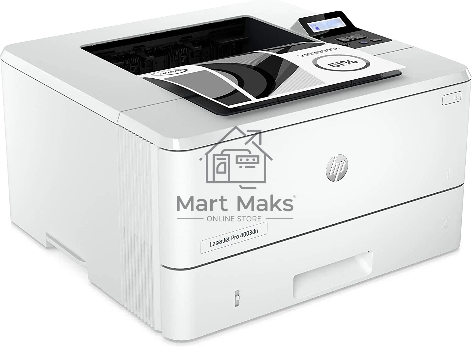 Принтер лазерный HP LaserJet Pro 4003dn (2Z609A), A4, ч/б, печ. до 40 стр/мин., 1200 x 1200 dpi, USB, RJ-45, Air Print, Mopria