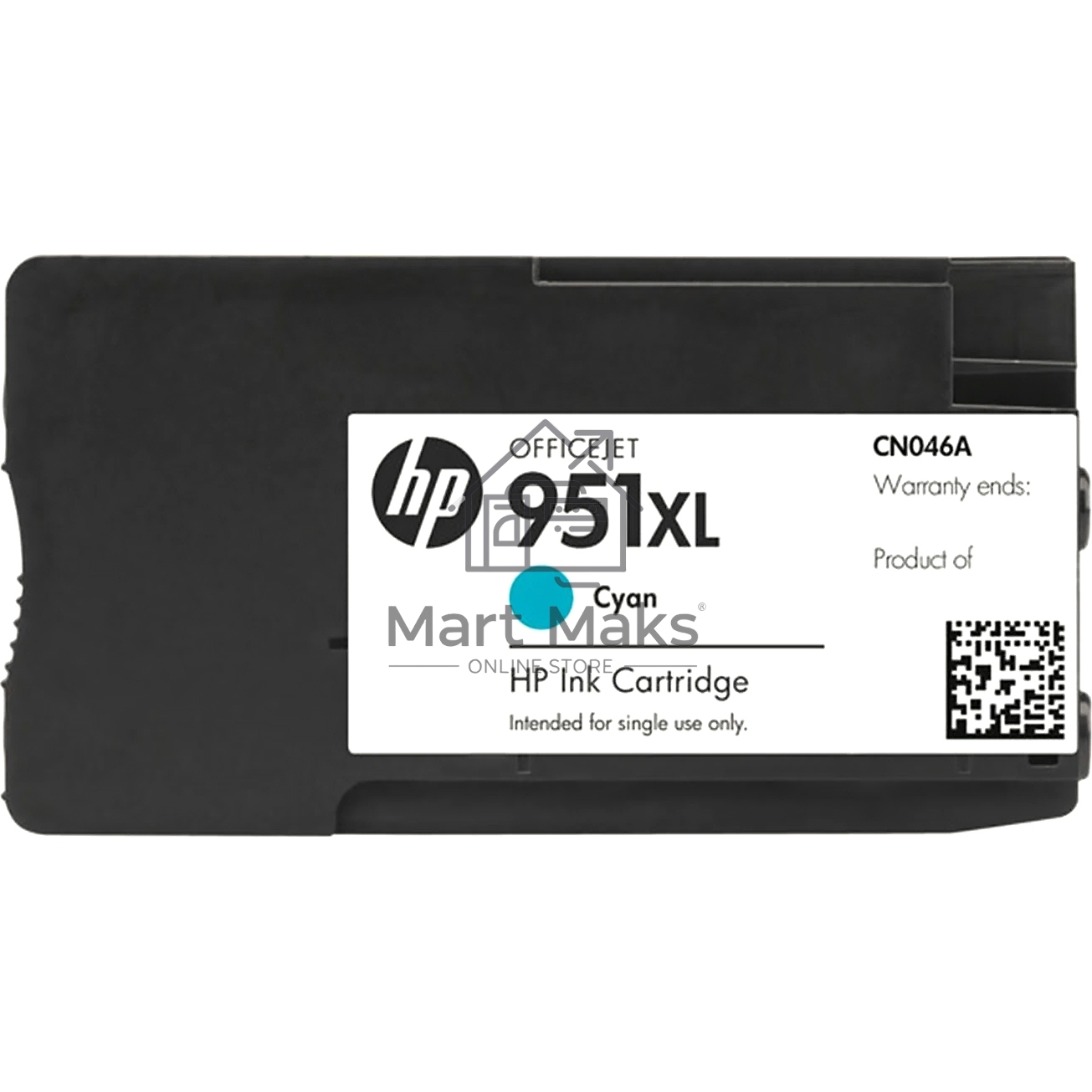Картридж струйный HP 951XL CN046AE голубой для HP OJ Pro 8100/8600 (1500стр.)
