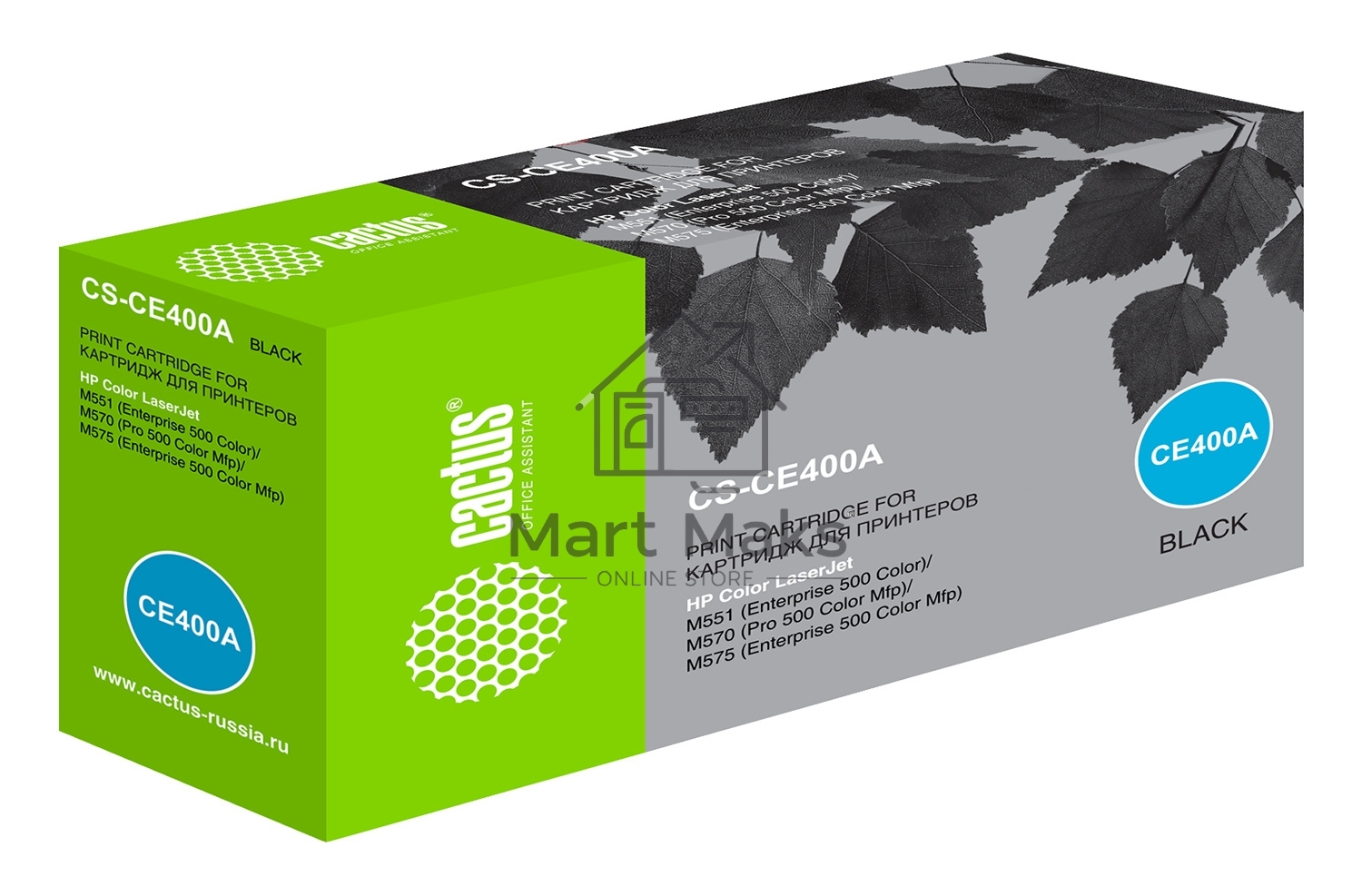 Картридж лазерный Cactus CS-CE400A черный (5500стр.) для HP LJ M551