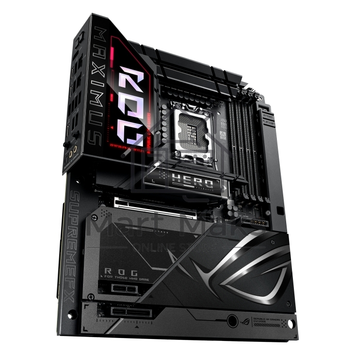 Материнская плата ASUS ROG MAXIMUS Z890 HERO BTF, LGA1851, Intel Z890, 4xDDR5, 4xSATA, 6xM.2, 1xPCIe 5.0 x16, 1xPCIe 4.0 x4, 1xPCIe x1, 1xHDMI, 2xUSB-C (Thunderbolt 4), 1xUSB-C 3.2 Gen 2, 4xUSB-A 3.2 Gen 2, 4xUSB-A 3.2 Gen 1, 2x2.5Gb LAN, Wi-Fi 7, Bluetoo