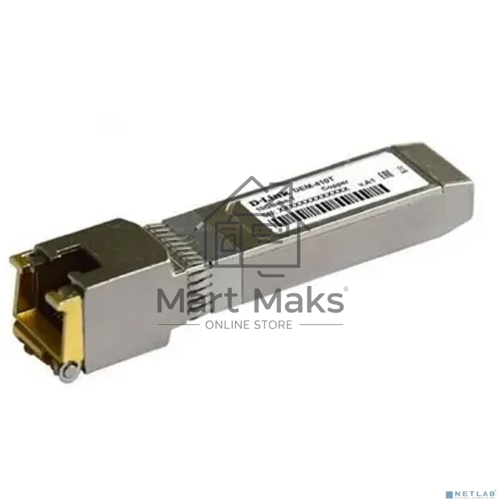 Трансивер D-Link 410T/A2A SFP+ с 1 портом 10GBase-T (до 80 м)