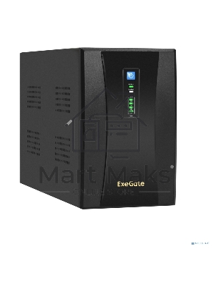 Источник бесперебойного питания ExeGate EX292607RUS SpecialPro UNB-2000.LED.AVR.1SH.2C13.RJ.USB 2000VA/1200W, LED, AVR,1*Schuko+2*C13, RJ45/11, USB, металлический корпус, черный