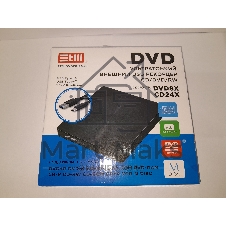 Внешний оптический DVD привод DVD-RW ext. Black Slim Ret USB3.0+TYPE-C
