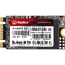 Твердотельный накопитель/ Kingspec SSD NT-1TB 2242, 1024GB, M.2(22x42mm), SATA3, R/W 570/540MB/s, IOPs н.д./н.д., TBW 480, DWPD 0.4 (3 года)