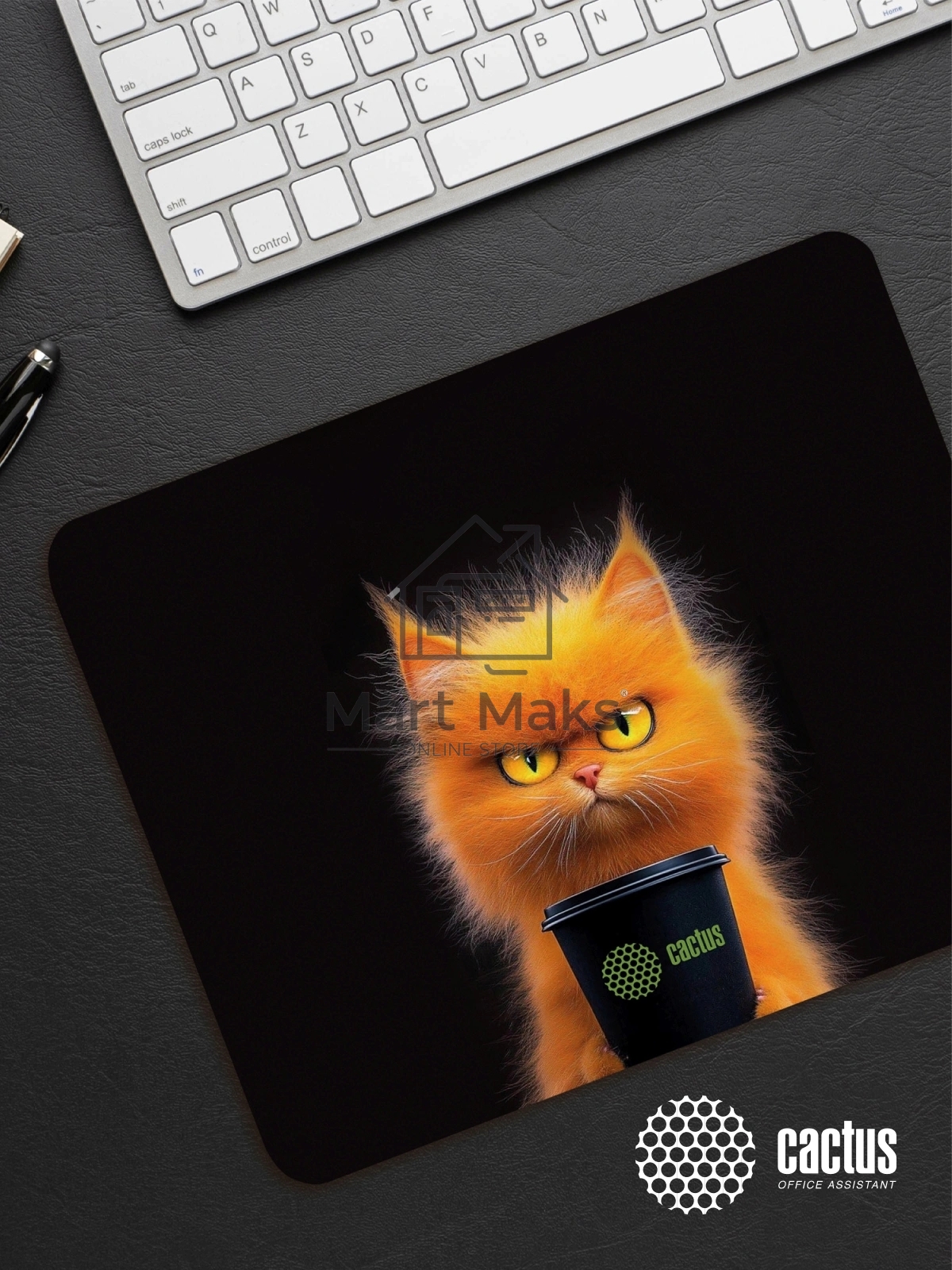 Коврик для мыши Cactus Red Cat 220x180x2мм (CS-MPC-P11XS)