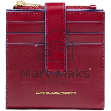 Картхолдер Piquadro Blue Square PP6843B2R/R красный, натуральная кожа