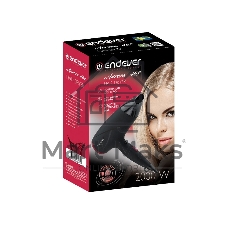 Фен EndeverAurora 462, 2000Вт, 2 режима мощности, 3 температурных режима, холодный воздух, SOFT TOUCH, защита от перегрева