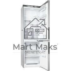 Холодильник Atlant XM-4624-181 серебристый двухкамерный 228/119л морозилка снизу