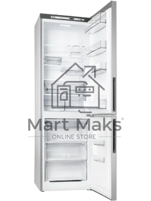 Холодильник Atlant XM-4624-181 серебристый двухкамерный 228/119л морозилка снизу