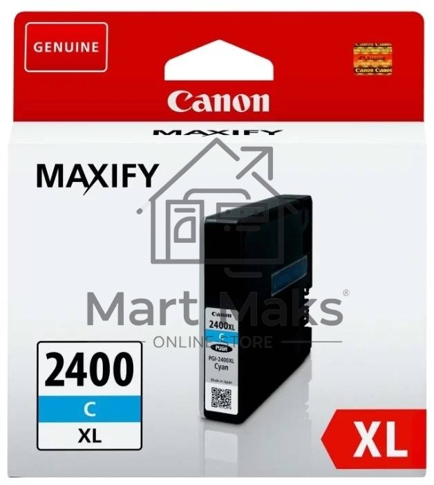 Картридж струйный Canon PGI-2400XL голубой, 1500 стр., для MAXIFY iB4040/МВ5040/МВ5340