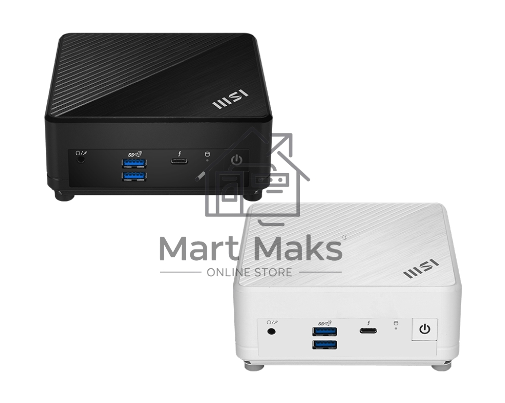 Неттоп/платформа MSI Cubi 5 12M-067BRU i5 1235U (1.3) Iris Xe noOS GbitEth WiFi BT 65W черный (936-B0A811-067)