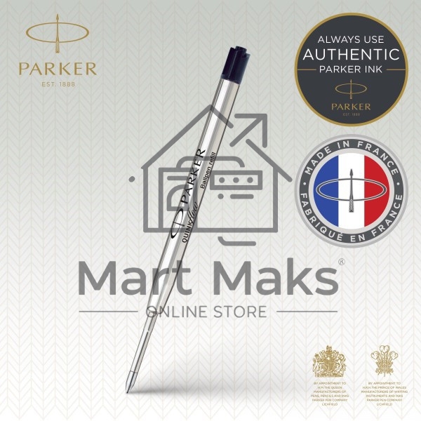 Стержень шариковый Parker QuinkFlow Z08 (CW1950369) M 1мм, черные чернила, блистер