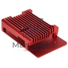 Корпус Qumo Aluminum case without fan, Raspberry Pi 4, red(RS004)