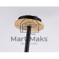 Светильник Ambrella light TR80167/6 BK/LWD черный/светлое дерево E14/6 max 40W D690*370