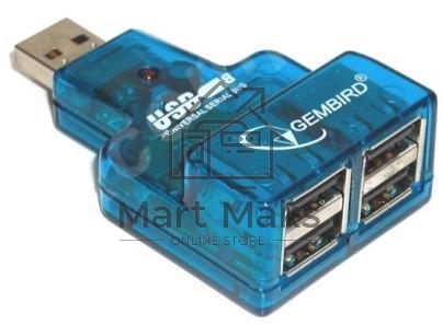 Контроллер GEMBIRD HUB USB2.0 Mini 4-port UHB-CN224