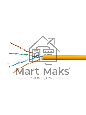 Кабель SkyNet Premium UTP-LSZH 4x2x0,51, низкое дымовыделение, нулевое содержание галогенов, медный, FLUKE TEST, кат.5e, однож., 100 м, box, оранжевый