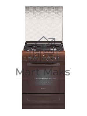 Плита газовая Gefest ПГ 6100-03 0003 коричневый, конфорок 4 шт, духовка 52 л, 60 см x 85 см x 60 см