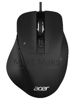 Мышь проводная Acer OMW120 черный, 2000 dpi, USB, кнопки - 6