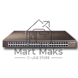 Сетевой коммутатор TP-Link SMB TL-SG1048 Коммутатор 48-port Gigabit Switch, 1U 19-inch rack-mountable steel case