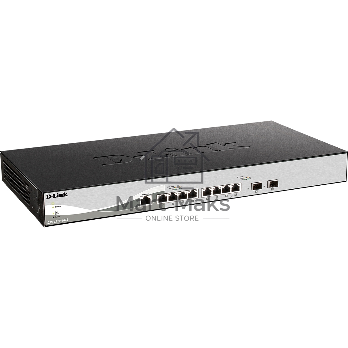 Настраиваемый L2+ коммутатор D-Link DXS-1210-10TS/B1A PROJ с 8 портами 10GBase-T и 2 портами 10GBase-X SFP+