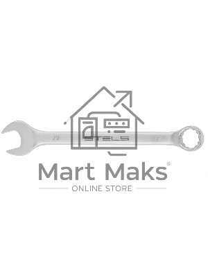 Ключ комбинированный, 22 мм, CrV, матовый хром Stels