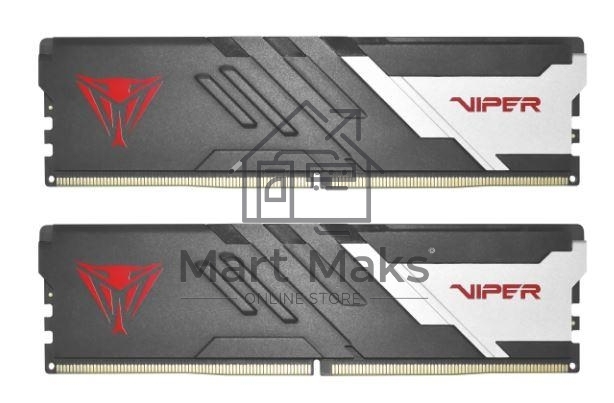 Оперативная память Patriot Viper Venom, DDR5, 64GB (2x32GB), 6000MHz, CL36, DIMM, с радиаторами, черный