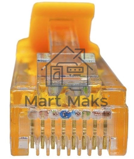 Патч-корд Suprlan 10-0161 UTP RJ-45 вил.-вилка RJ-45 кат.5E 0.5м желтый LSZH 24AWG
