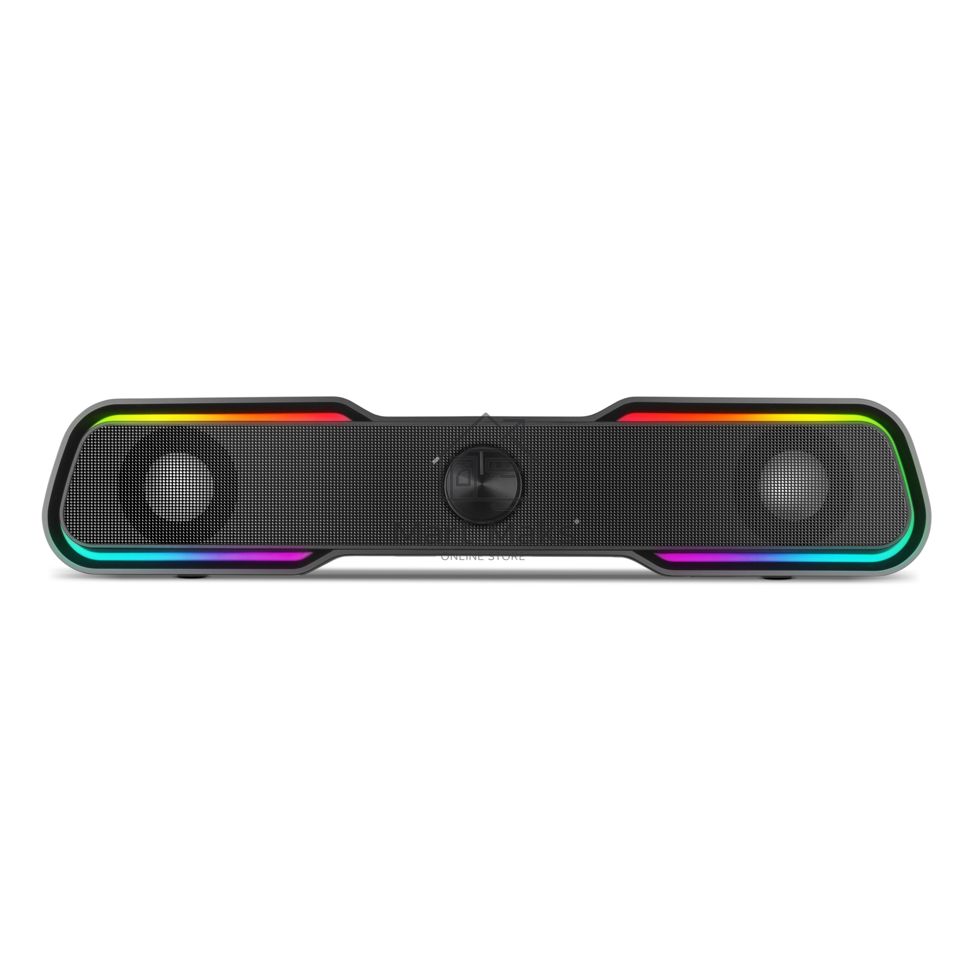 Колонки чёрные Sven 450 2.0 (2x5W, Bluetooth, RGB-подсветка)