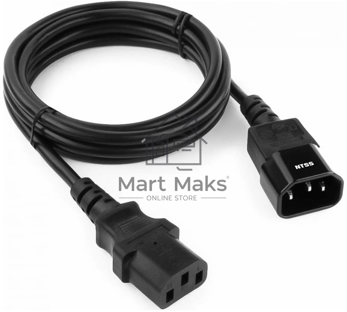 Шнур питания NTSS NTSS-PC13144 C13-С14 проводник.:3x1мм2 1.8м 220/250В 10А черный