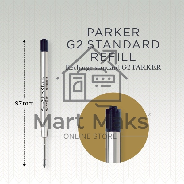 Стержень шариковый Parker QuinkFlow Z08 (CW1950369) M 1мм, черные чернила, блистер