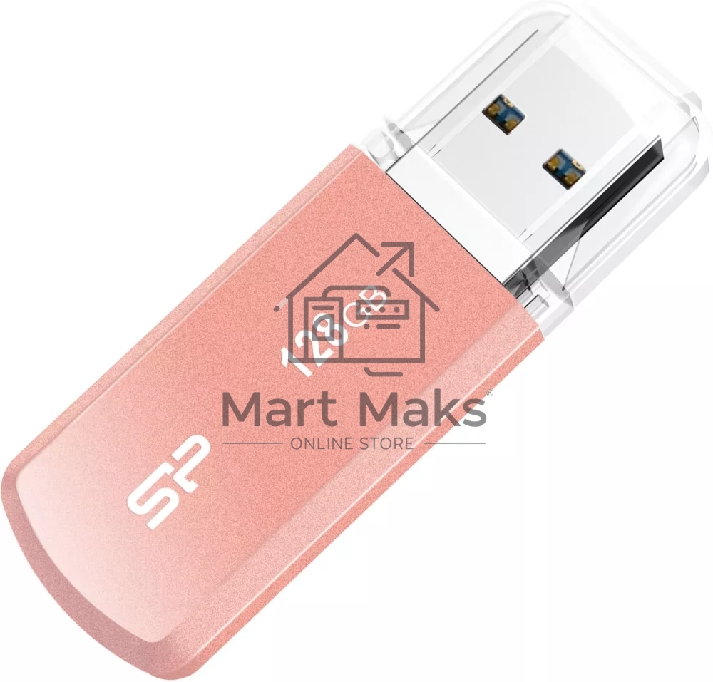Флешка USB R/W R/W 128Gb Silicon Power Helios 202, USB 3.2, Pink