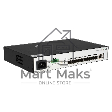 Коммутатор управляемый уровня SNR 2+, 8 x 1/10GE SFP+. Питание: 220V AC + встроенный UPS 12V