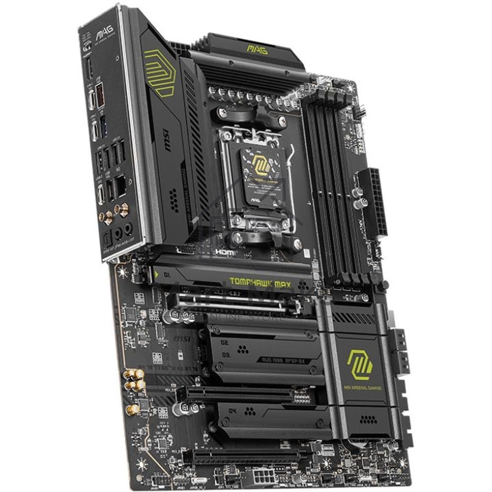 Материнская плата MSI MAG B850 TOMAHAWK MAX WIFI, AM5, AMD B850, 4xDDR5, 4xSATA, 4xM.2, 3xPCI-E x16, 1xHDMI, 1x5Gb LAN, 2xUSB-A 5Gbps, 4xUSB-A 2.0, 3xUSB-C 10Gbps, 7.1, Wi-Fi 7, Bluetooth 5.4, ATX