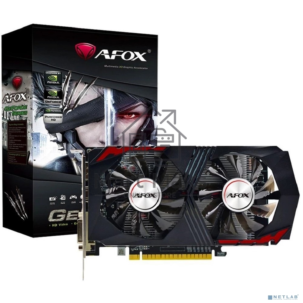 Видеокарта Afox GTX1050Ti GAMING 4GB GDDR5 128bit DVI DP HDMI 2FAN RTL