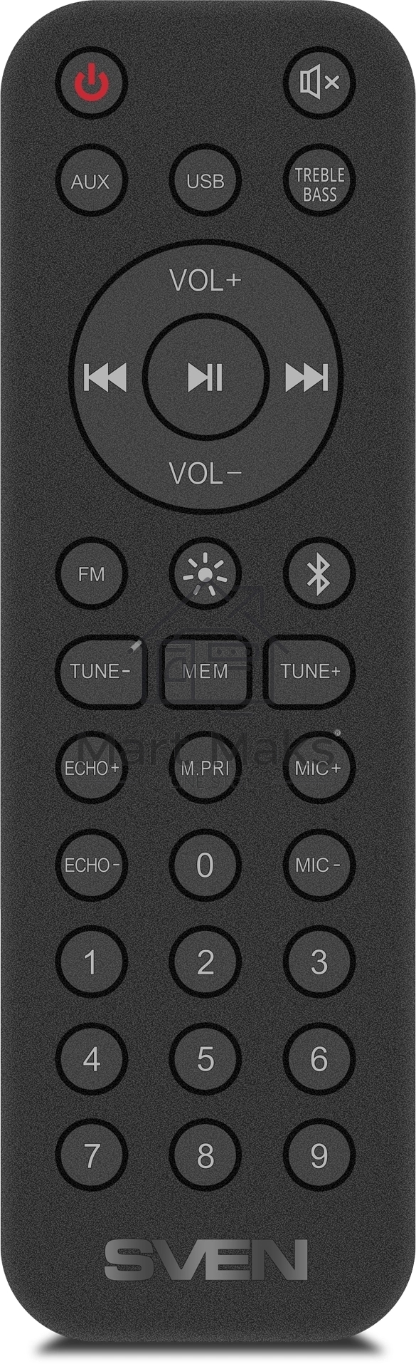 Колонка портативная Sven АС PS-1000 черный 160W 1.0 BT/3.5Jack 8000mAh (SV-022686)