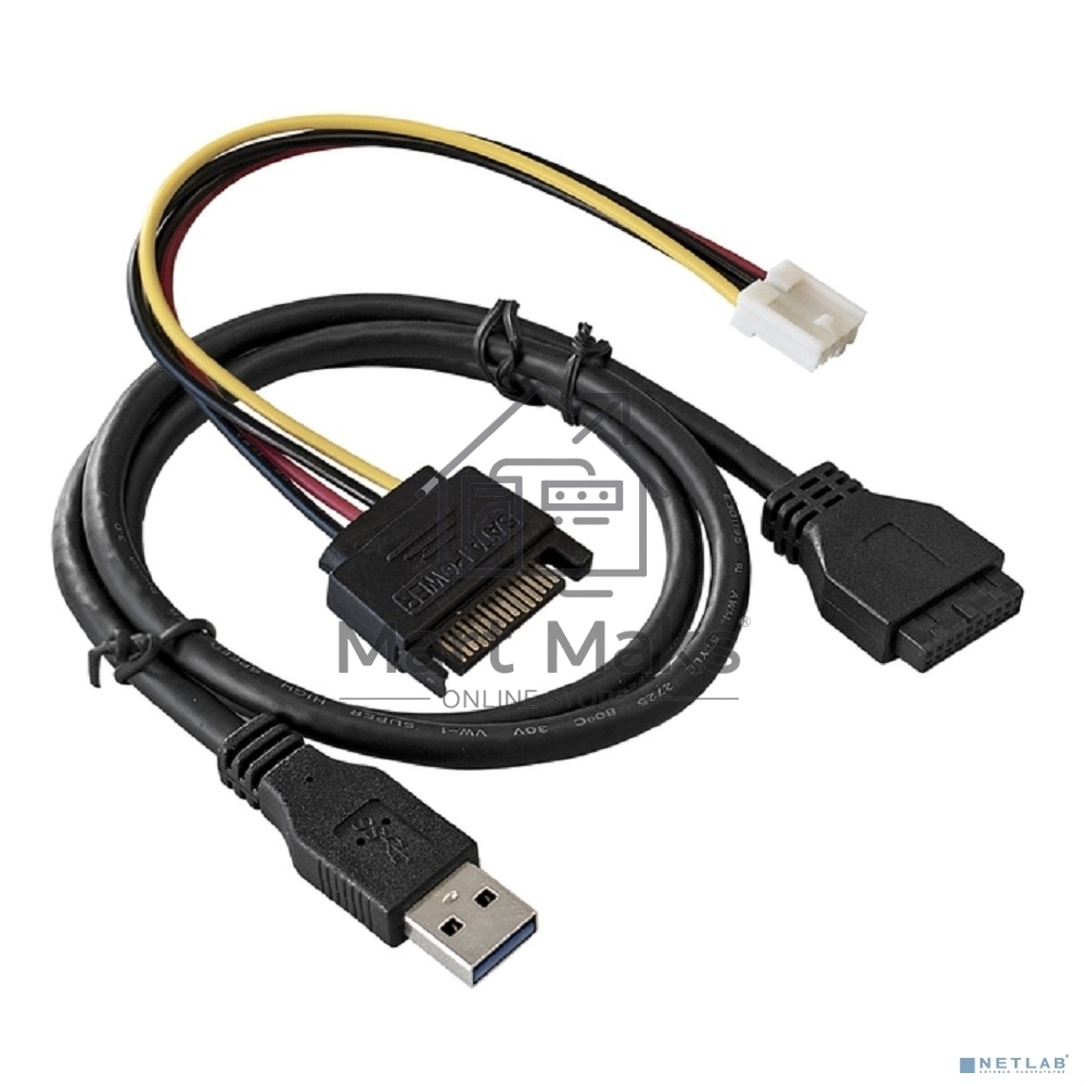 Планка USB на переднюю панель ExeGate EX289290RUS U5H-625, 5,25